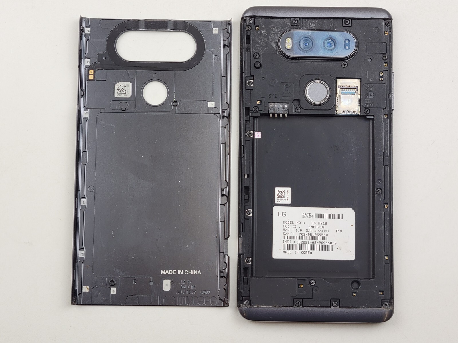 LG V20 (LG-H918) 64GB – Gray (T-Mobile) – POOR CONDITION – Clean IMEI – J0070