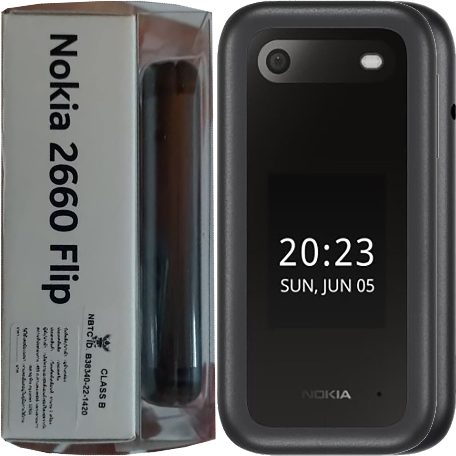 NEW Nokia 2660 Flip 4G Black 128MB + 48MB Dual-SIM Factory Unlocked GSM