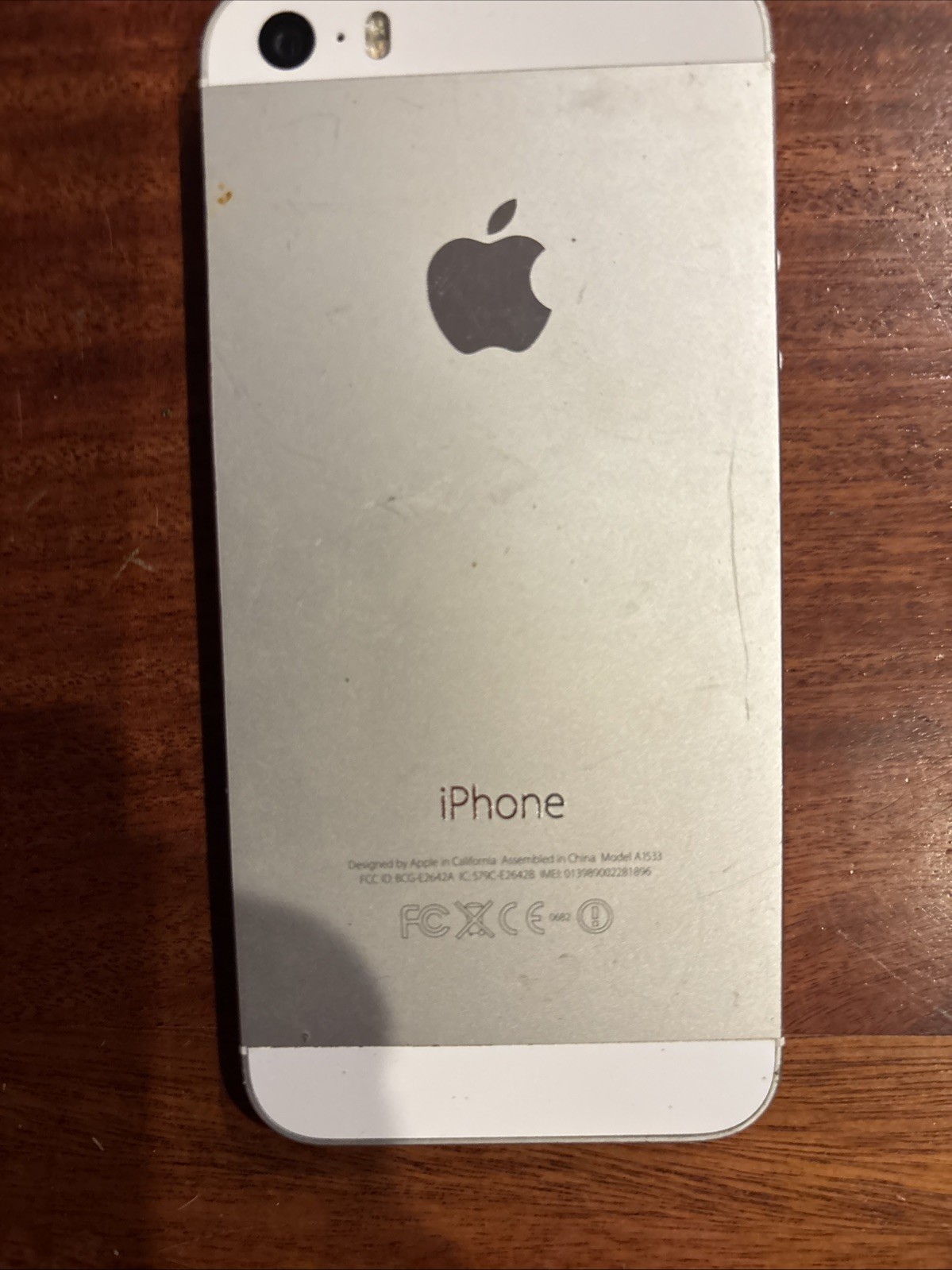 Apple iPhone 5s Model A1533 Untested For Parts Or Repair