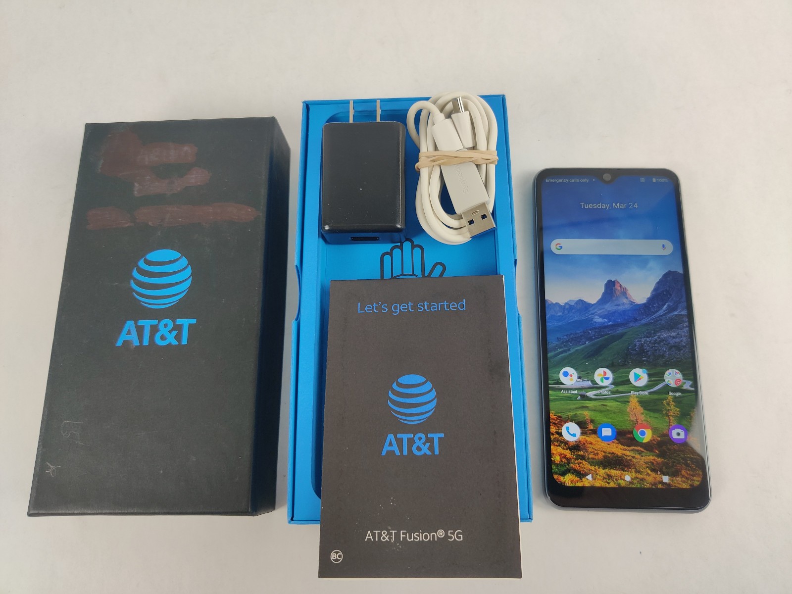 (USED) AT&T Fusion 5G (EA211005) 64GB – Silver (AT&T) Smartphone – Clean IMEI