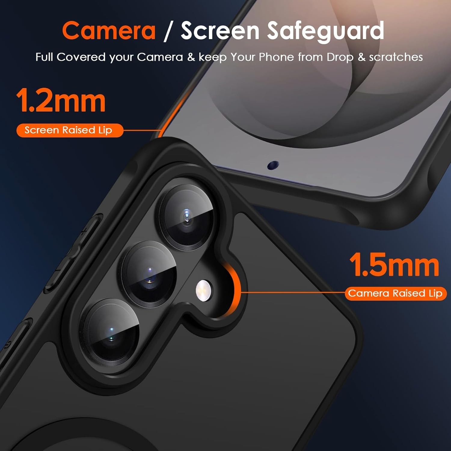 For Samsung Galaxy S26 Case with Military Grade Protection, 2x Screen Protector