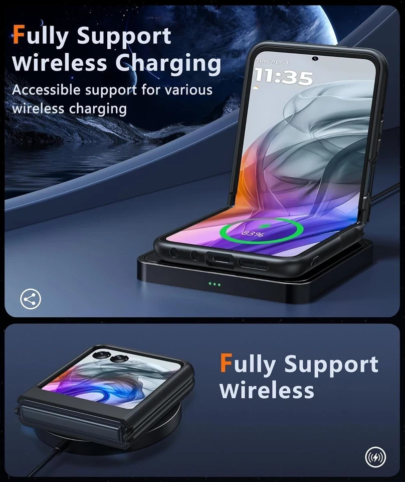 For Motorola Razr 2024 Case with Heavy Duty Rugged & Shockproof Protective Cover