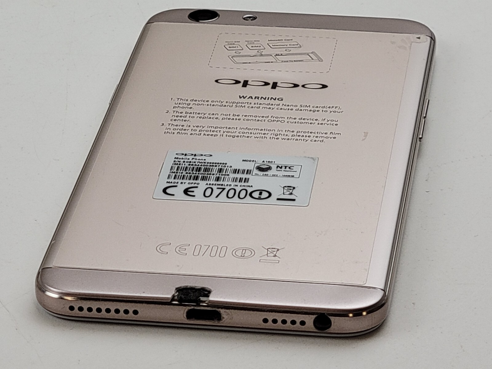 oppo F1s (A1601) 32GB (GSM Unlocked) Dual SIM Smartphone – SMALL ISSUE – H0056
