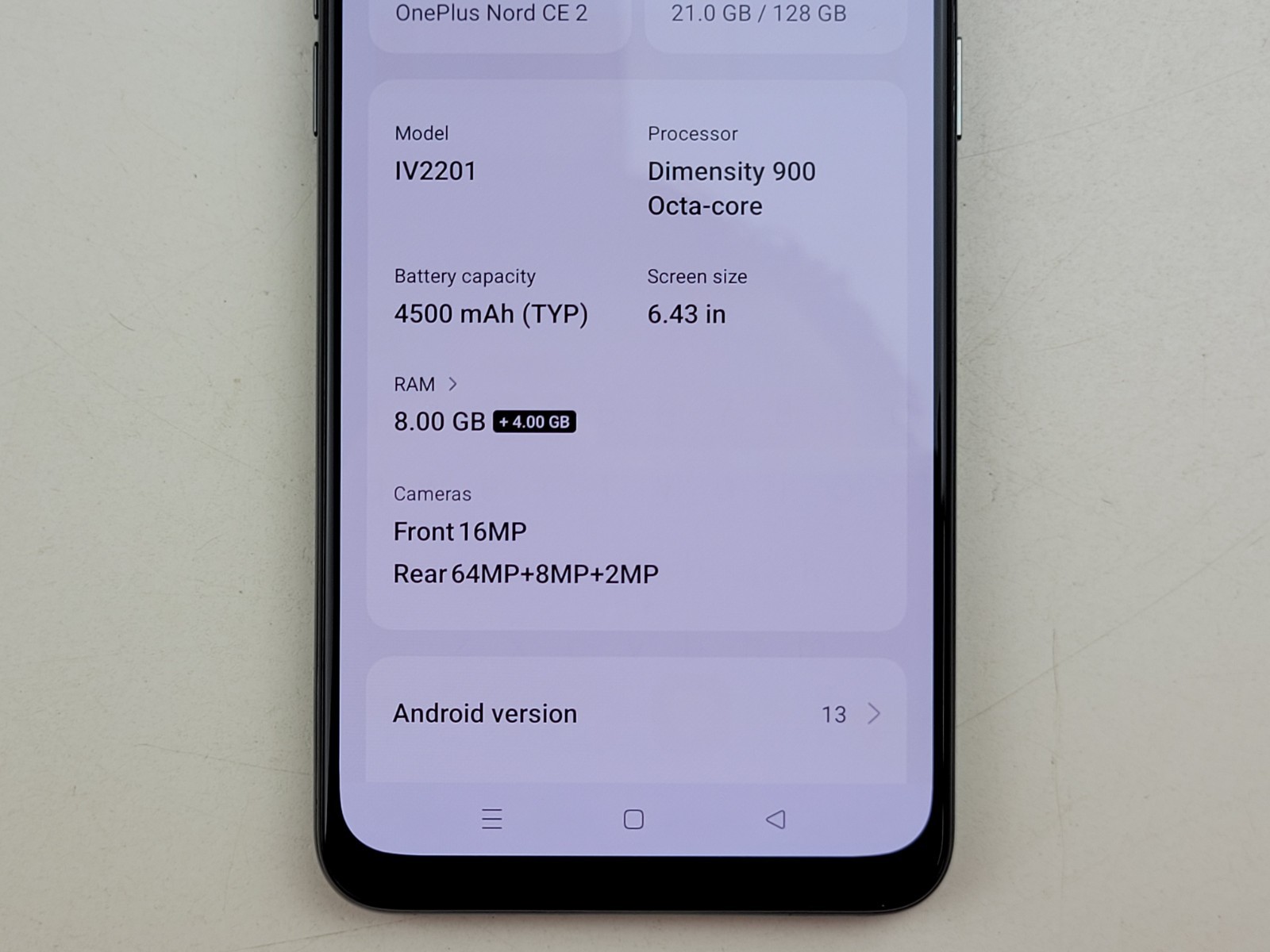 OnePlus Nord CE 2 5G (IV2201) 128GB – Gray (GSM Unlocked) Dual SIM – SMALL ISSUE