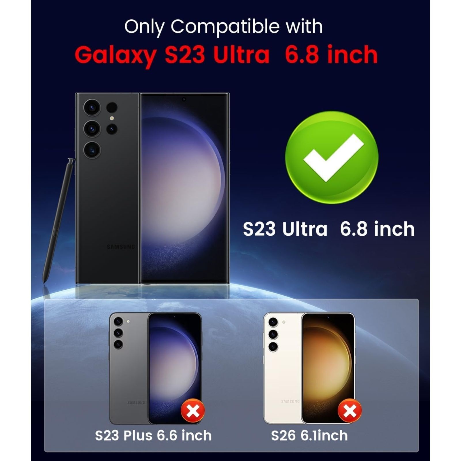 For Samsung Galaxy S23 Ultra Case Magnetic Case,Carbon Fiber Protective Bumper