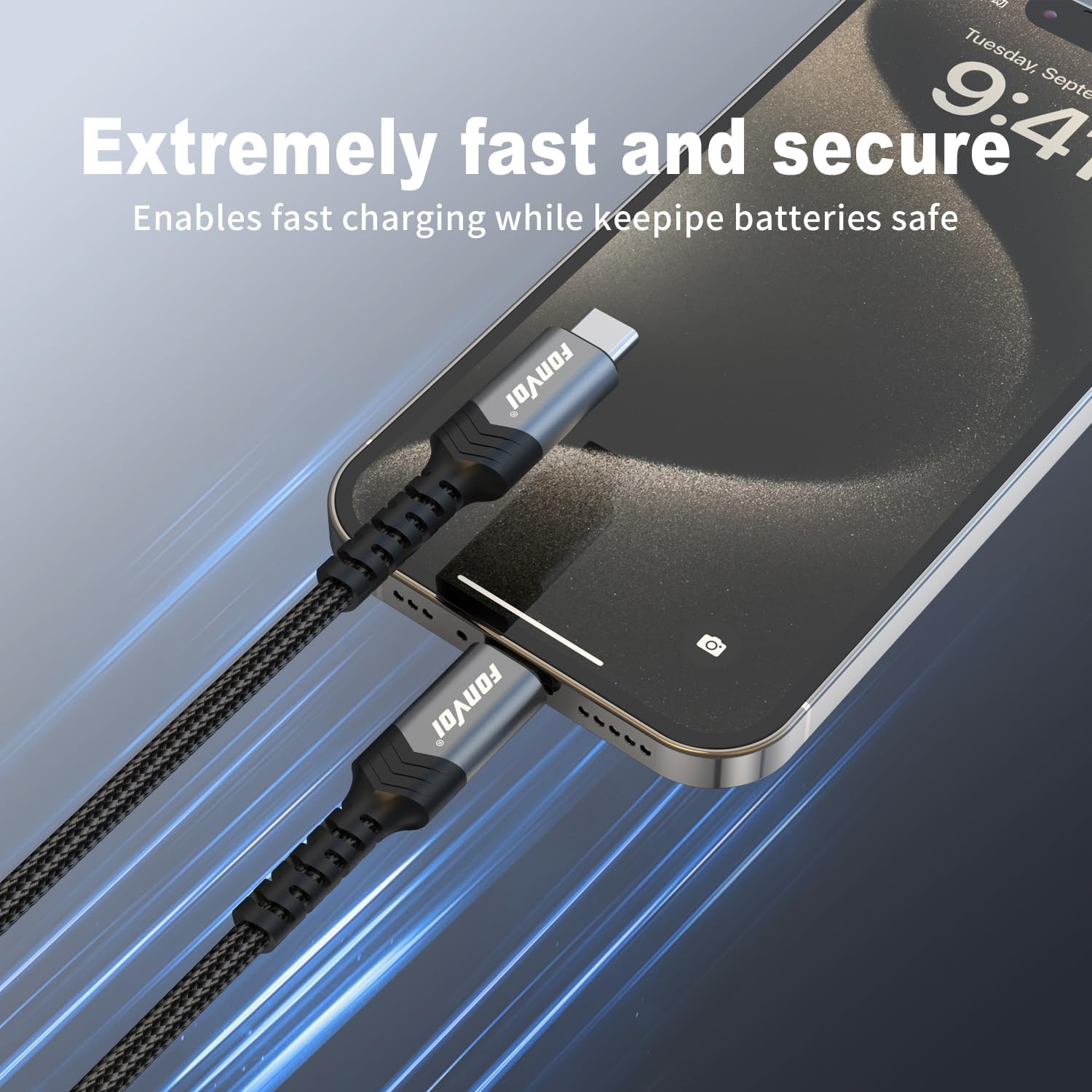 60W USB-C Fast Charger Adapter 2-Pack for iPhone 15 Pro Max, Samsung S24/23