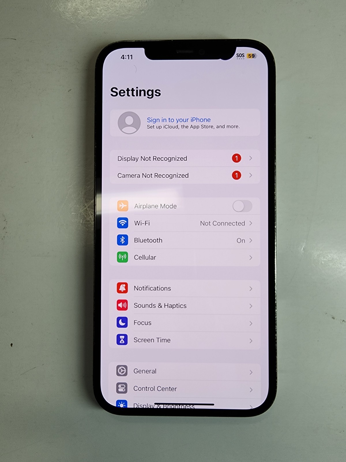 Apple iPhone 12 Pro Max 128GB A2342 Graphite AT&T Only – For Parts Only
