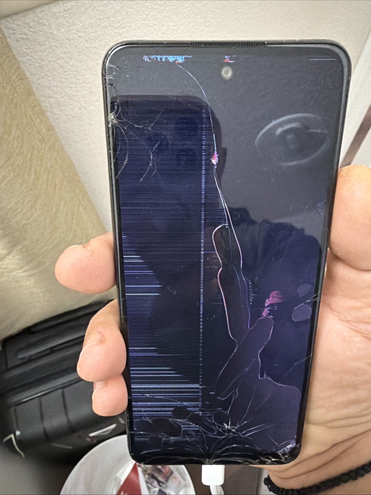 HMD Vibe Cellphone (Black Unknown Carrier / Capacity Broken Screen For Parts
