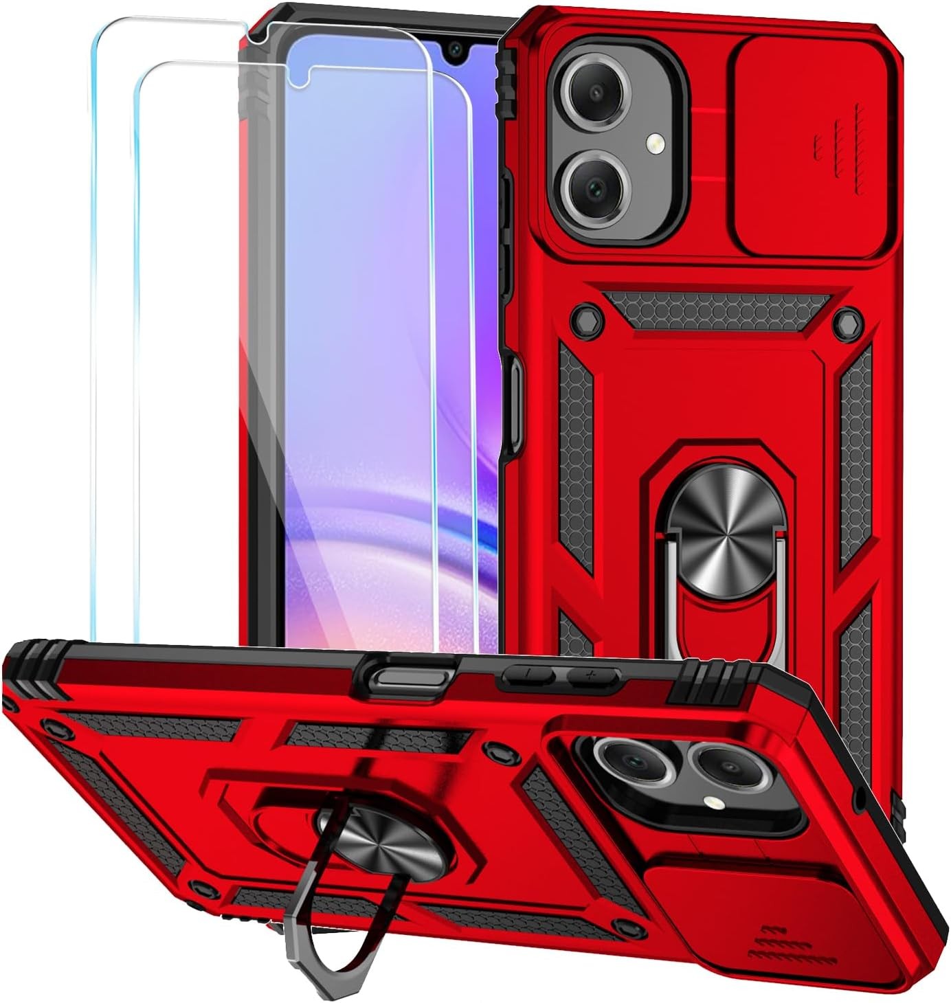 Samsung Galaxy A06 / A07 Case with HD Screen Protector & Slide Camera Cover
