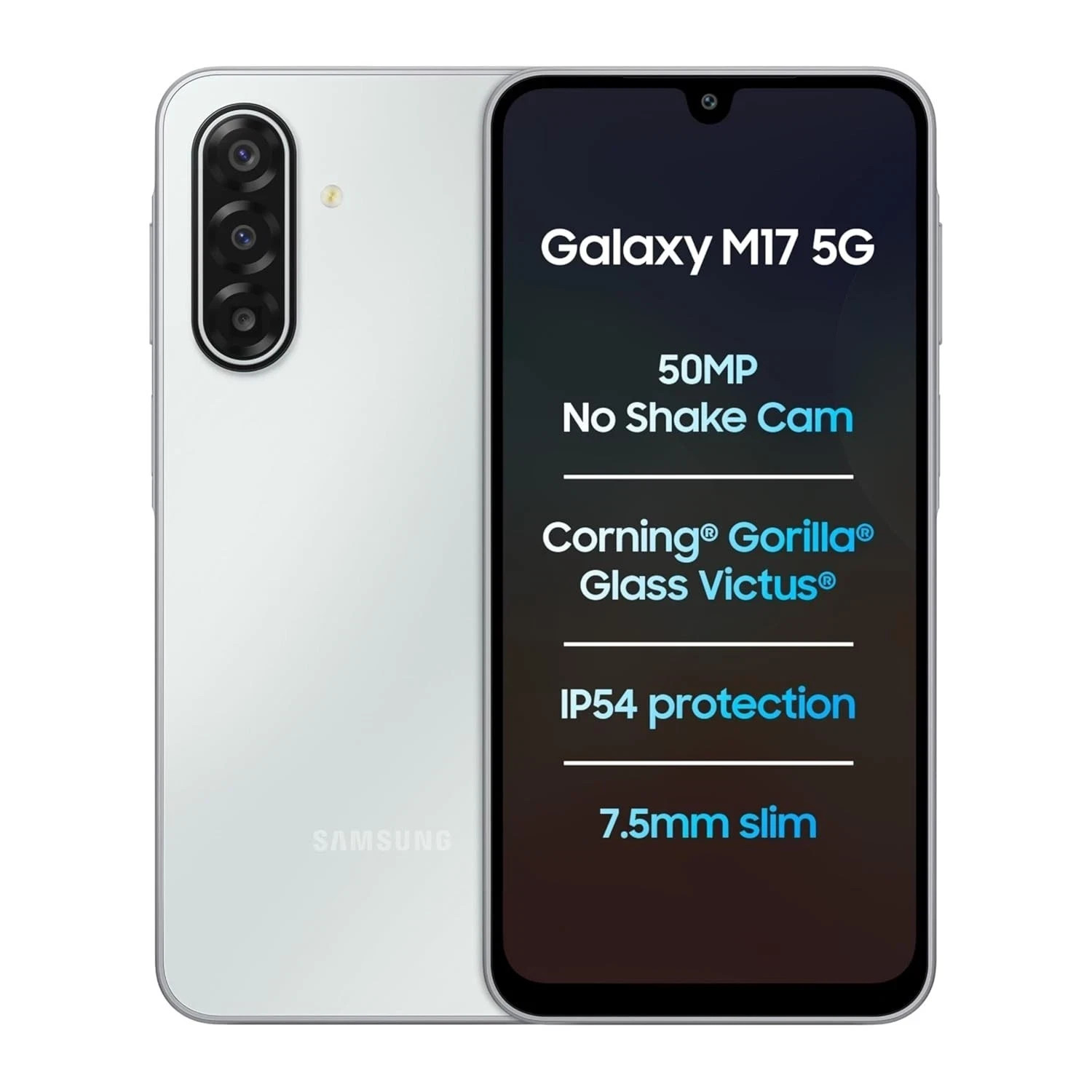 Samsung Galaxy M17 5G 128GB Factory Unlocked Dual SIM sAMOLED Smartphone -Silver