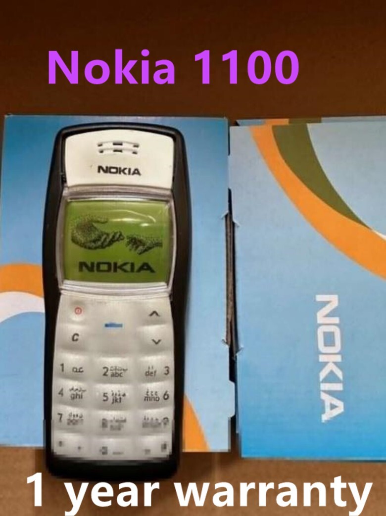 Nokia 1100 2G GSM 900/1800 Unlocked Classic Good Phone 1 Year WARRANTY