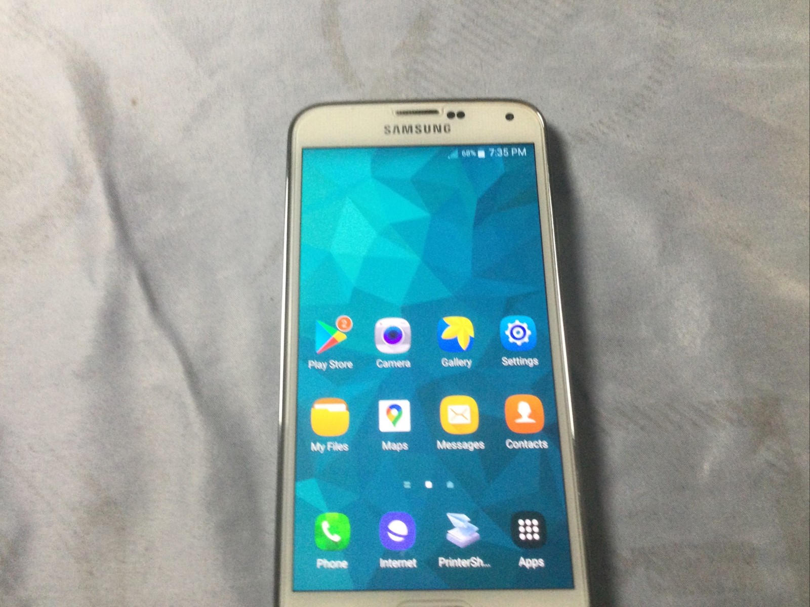 Samsung Galaxy S5 SM-G900A 16GB White AT&T T-mobile Smartphone Very Good