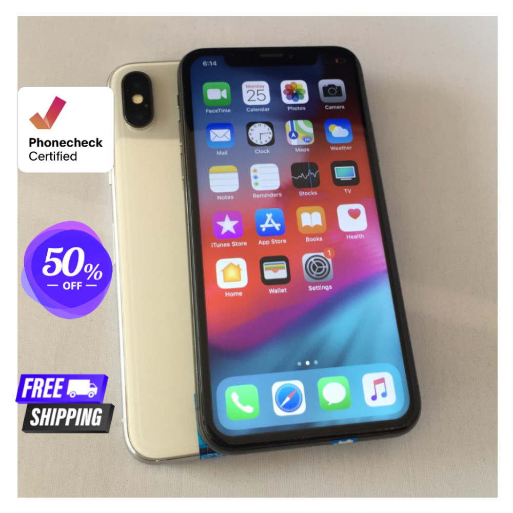 Apple iPhone X 64GB 256GB Unlocked Verizon At&t Pristine Screen 5.85″ iOS