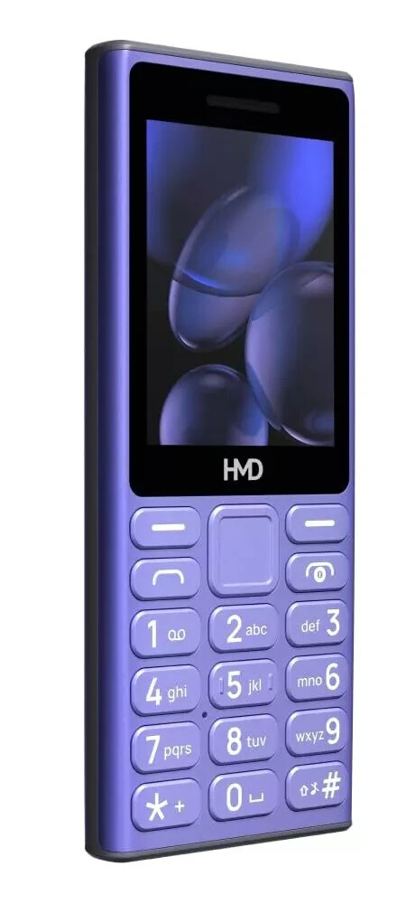 HMD 110 4G Keypad Phone YouTube, Type -C Charging, Wireless FM Radio Blue.