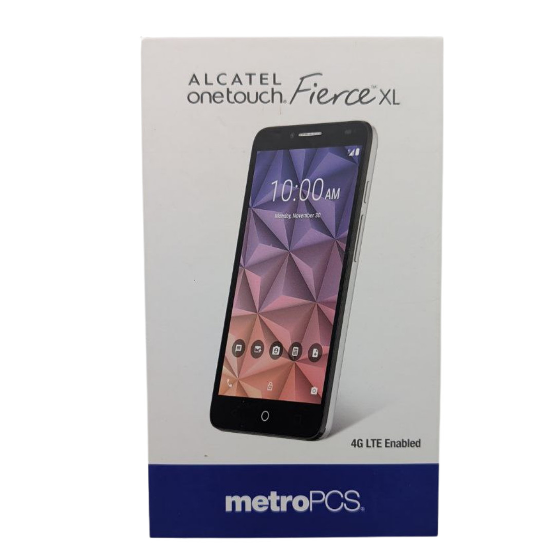 Alcatel One Touch Fierce XL 16GB Android Smartphone Metro PCS Locked 5.5″ HD 8MP