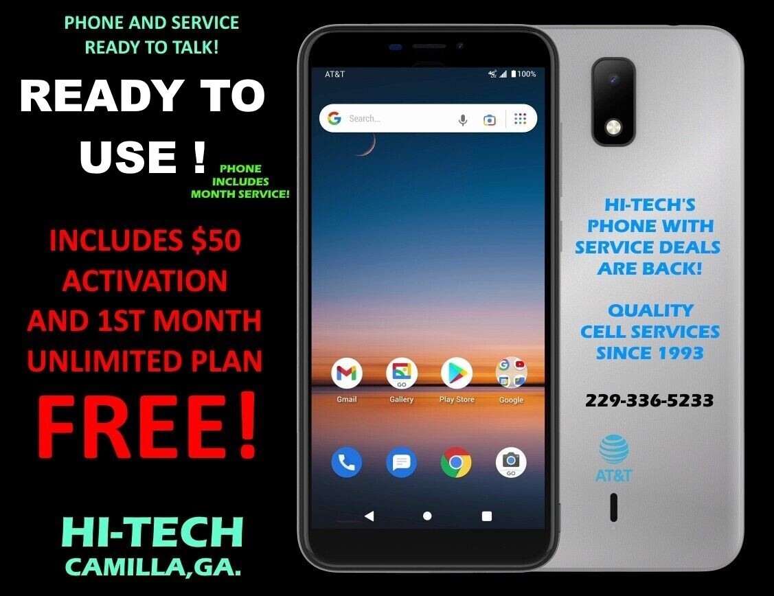 PHONE WITH ▶️ 30 DAYS $50 PLAN FREE ⭐ UNLIMITED TALK/TEXT AND DATA ✅ ATT CALYPSO