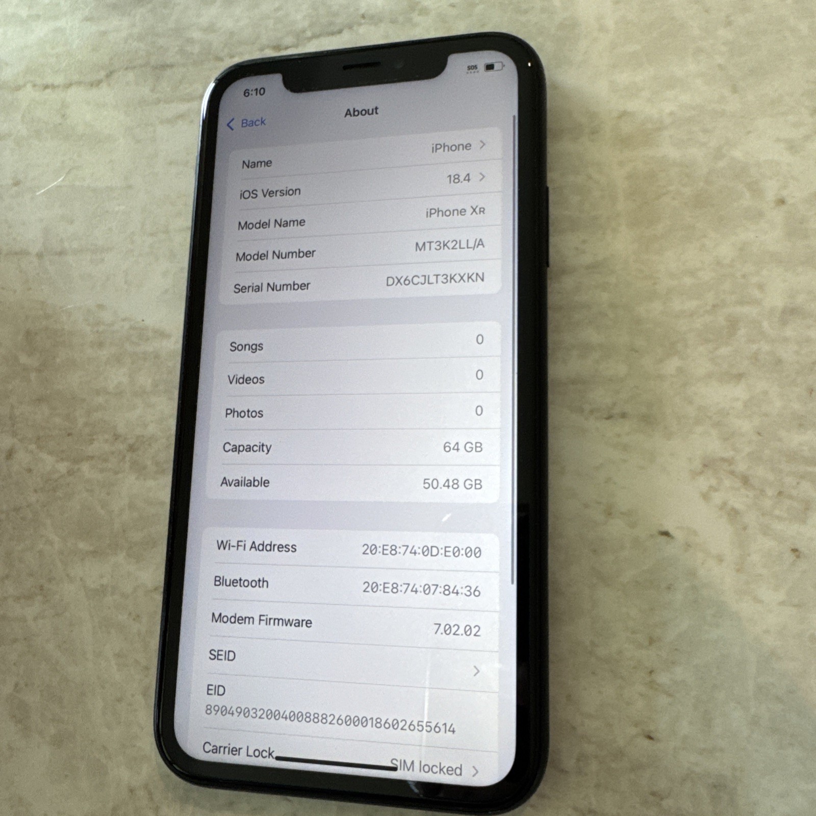 Apple iPhone XR – 64GB (AT&T / CRICKET ONLY) – Works Great – READ DESC!! (#33A)