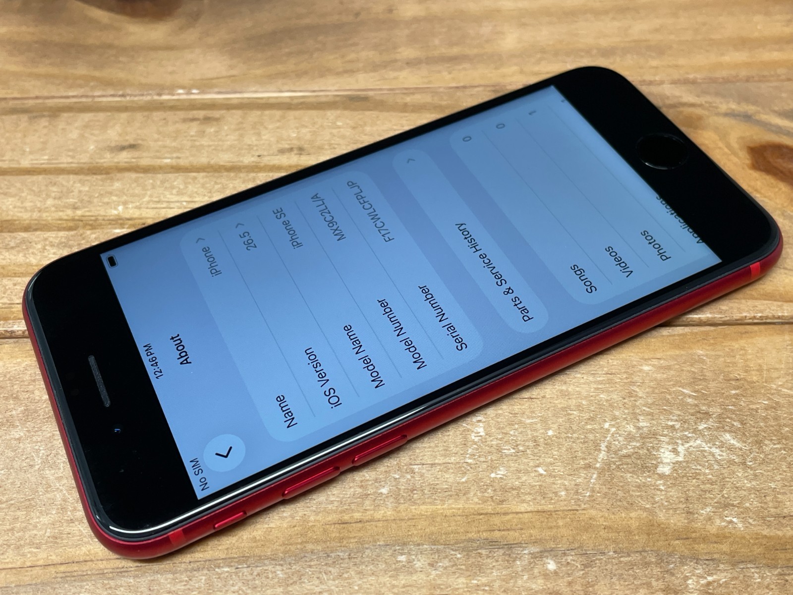 Apple iPhone SE 2nd Gen. – 64GB – RED (Unlocked) A2275 – Works – 76% Bat