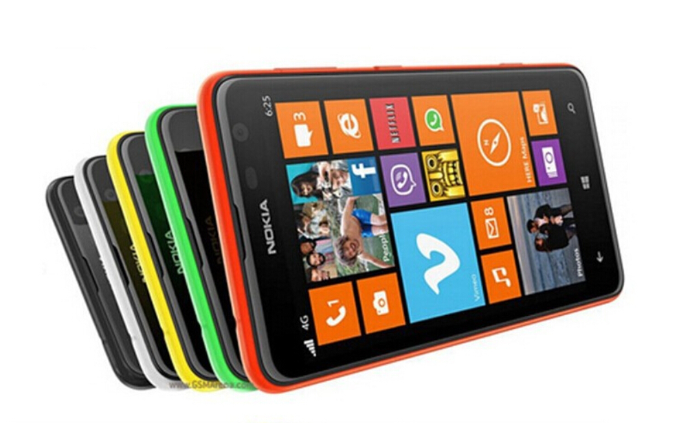 Original Nokia Lumia 625 Unlocked 3G&4G Windows Mobile Phone GPS 8GB WIFI Phone