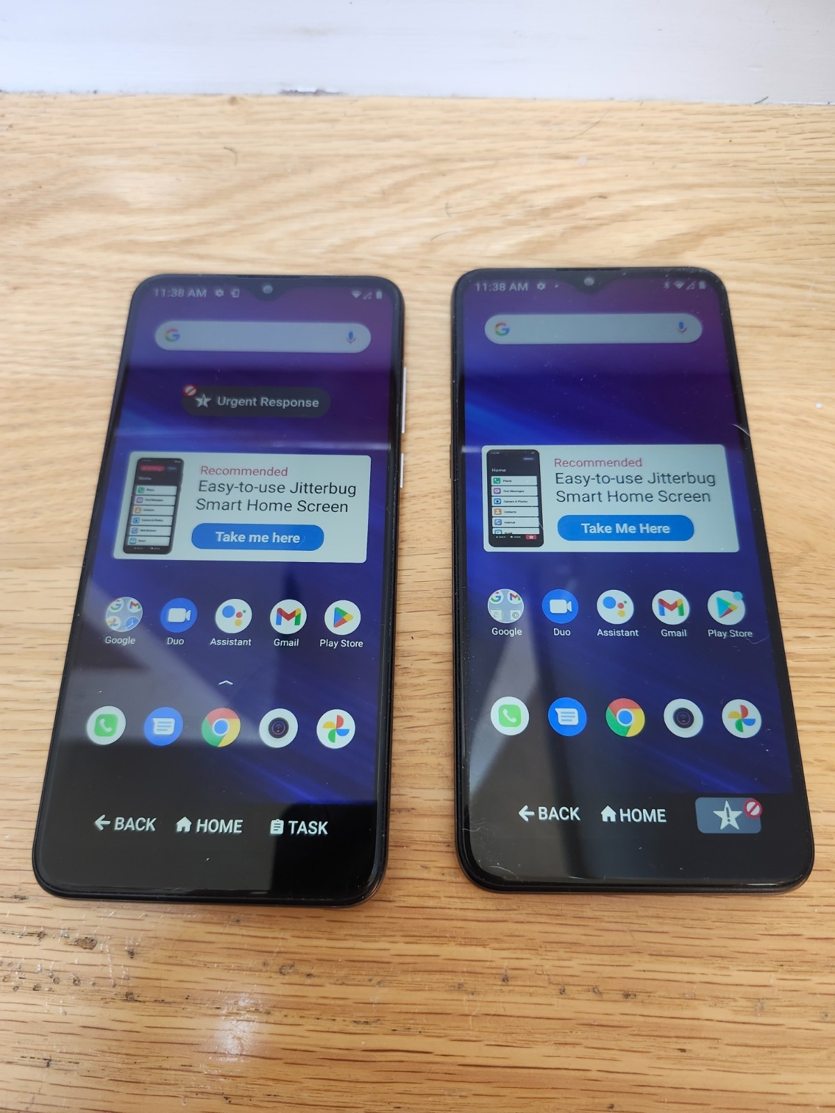 2 Alcatel Jitterbug Smart 3 32GB Smartphones for Seniors 6.22″ HD Dual Camera 4G