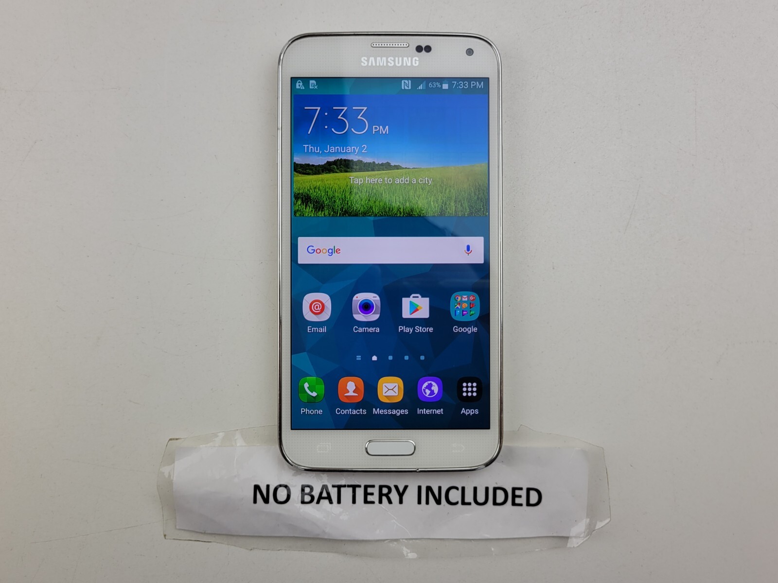 Samsung Galaxy S5 (SM-G900A) 16GB – White (AT&T) Smartphone – Clean IMEI – J8963
