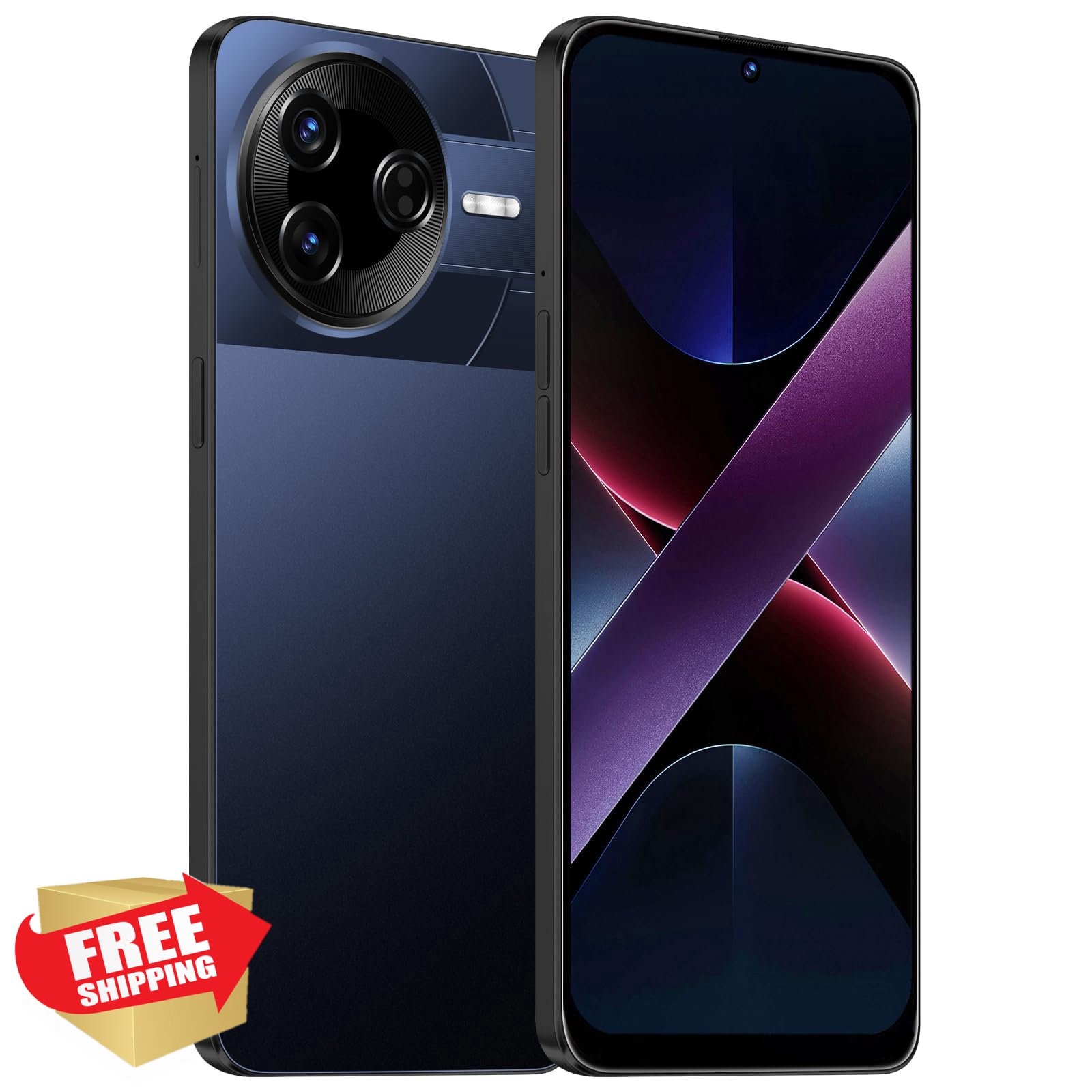 TryFirst Unlocked 4G Mobile Phone Black 6.6in Dual SIM Quad Core