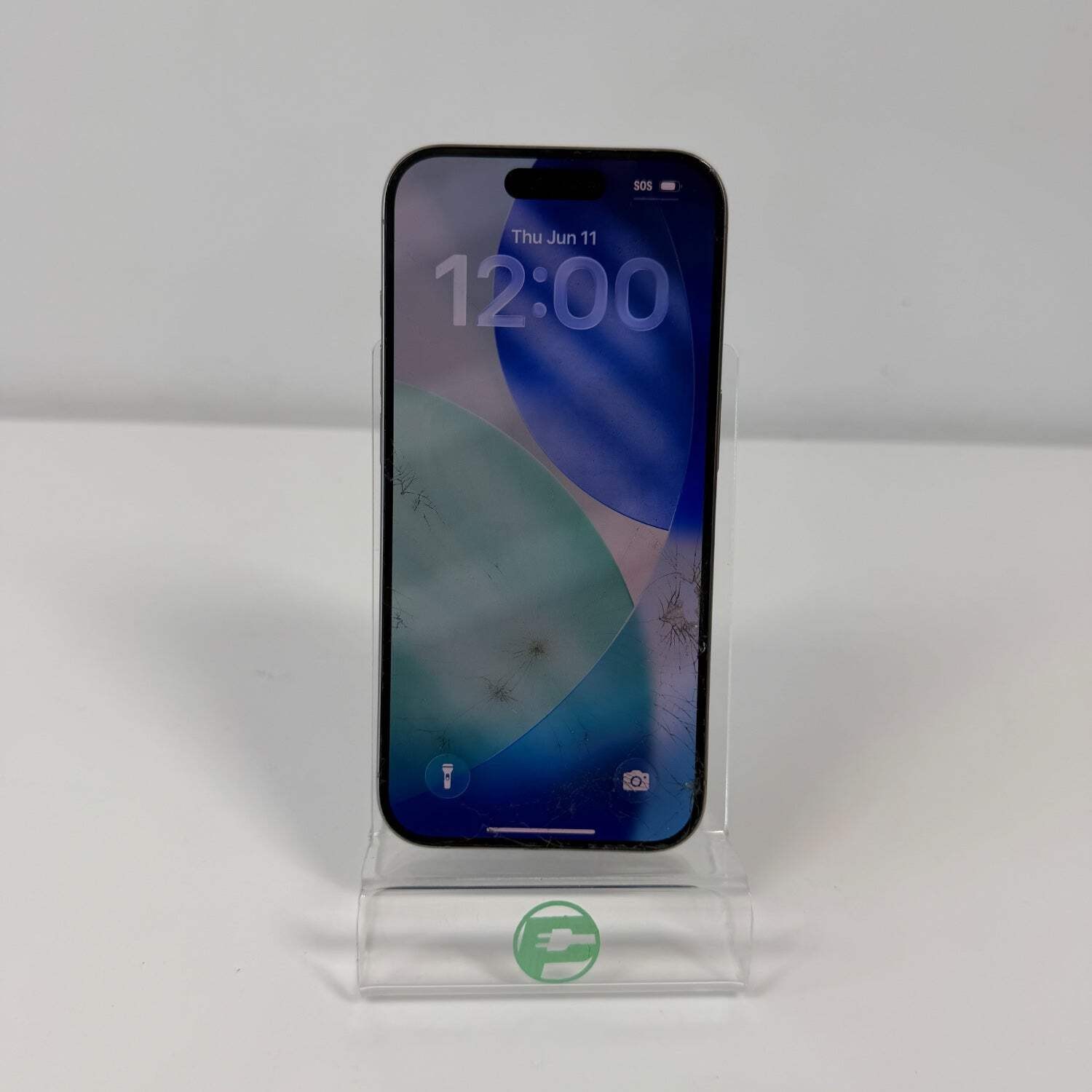 Broken Unlocked Apple iPhone 15 Pro 128GB 26.2 MTQP3LL/A Read