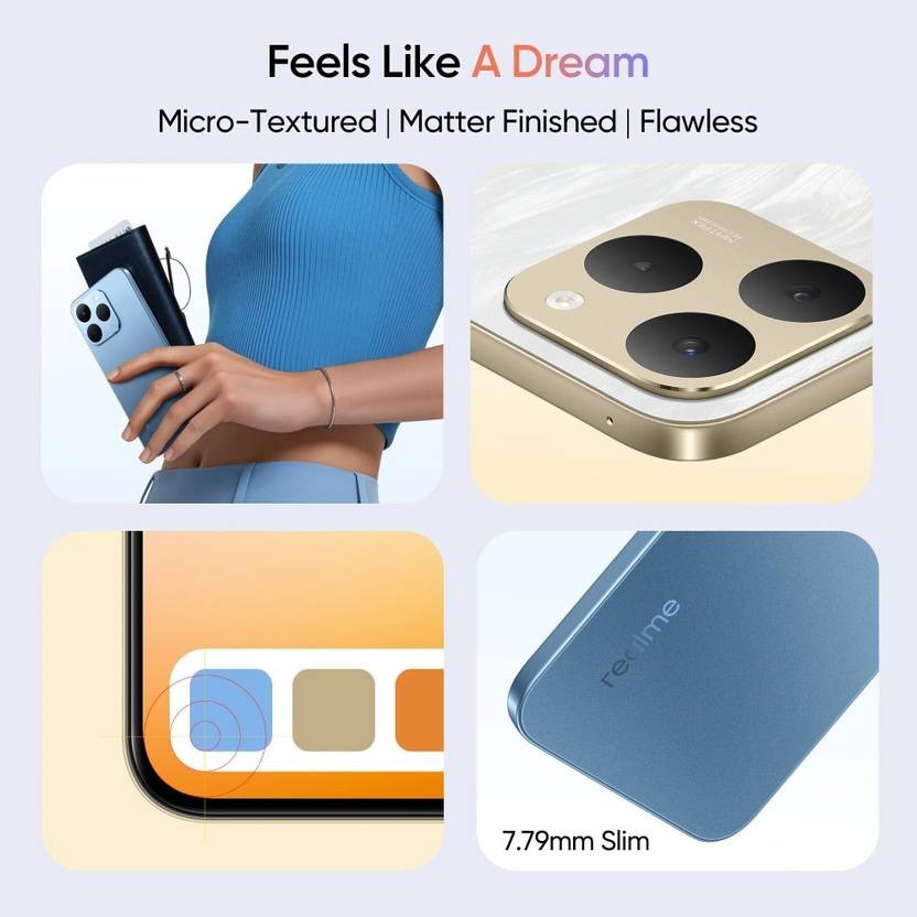 realme 15T 5G (Silver 8GB RAM,128GB) MediaTek Dimensity 6400 MAX Global Version.