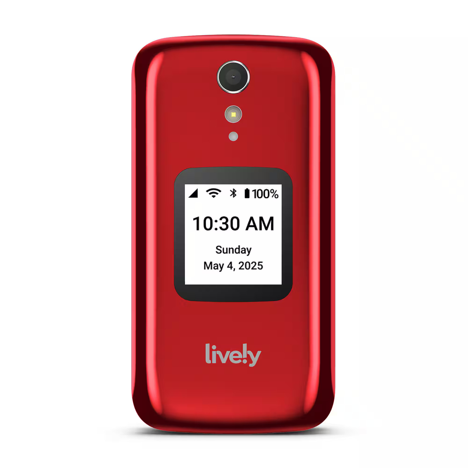 Open-Box Excellent: Lively® – Jitterbug Flip2 Cell Phone for Seniors – Red