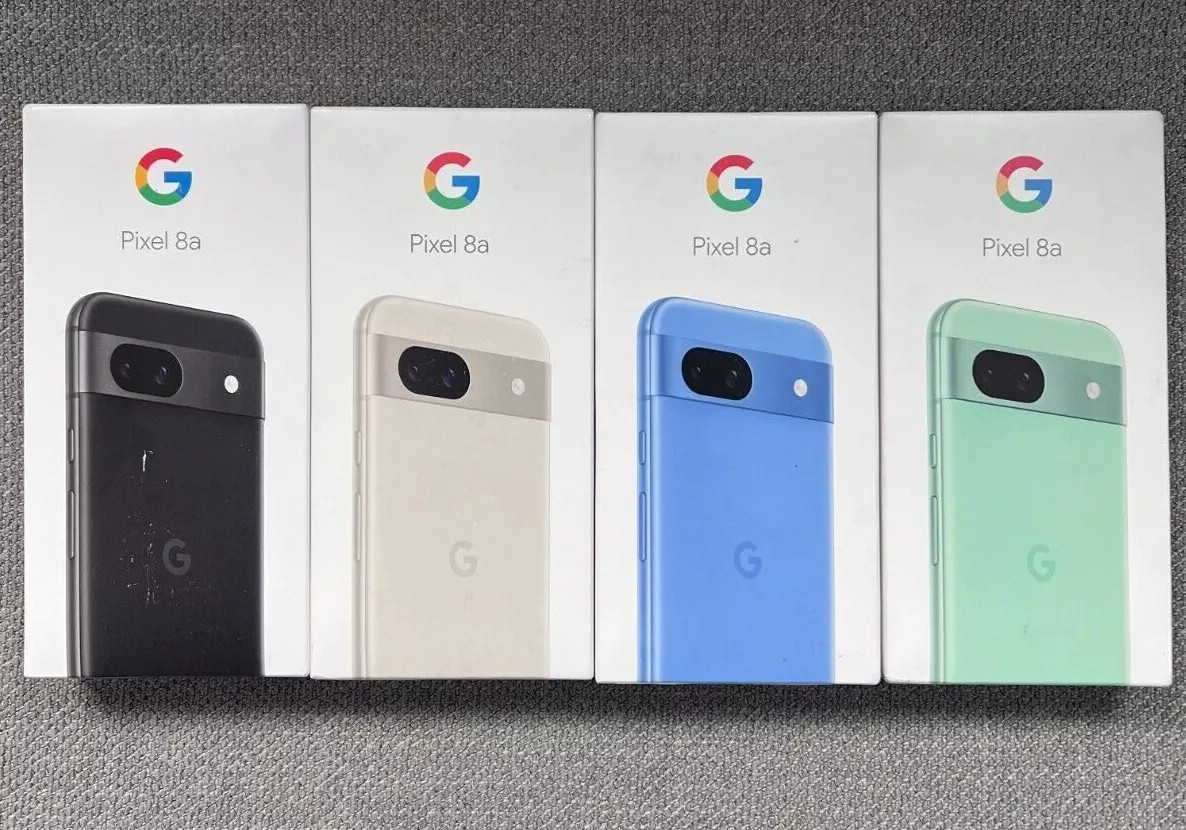Original Google Pixel 8a 5G black 128GB 6.1″ 64MP&13MP NFC e-Sim Tensor G3 Phone