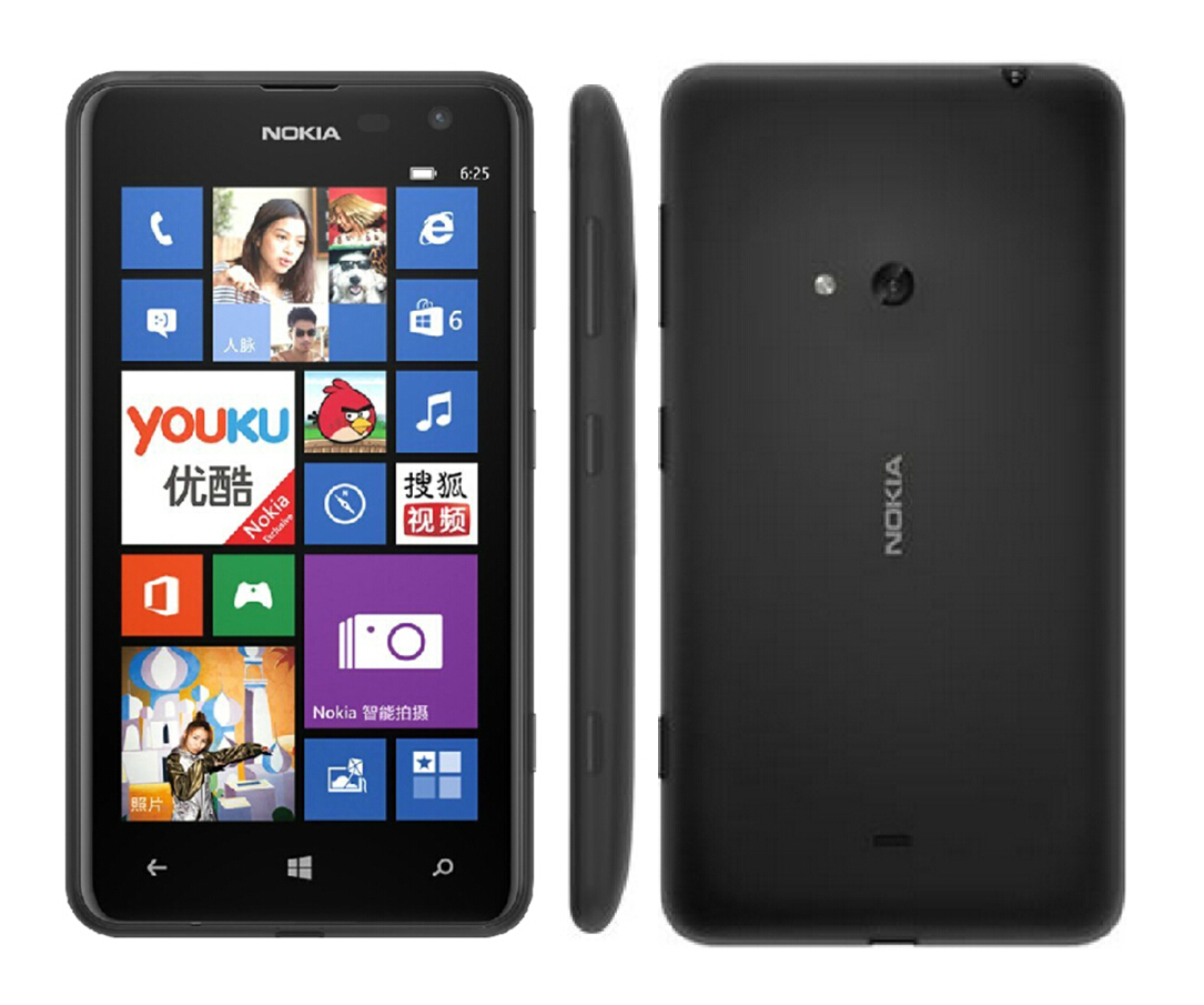Original Nokia Lumia 625 Unlocked 3G&4G Windows Mobile Phone GPS 8GB WIFI Phone