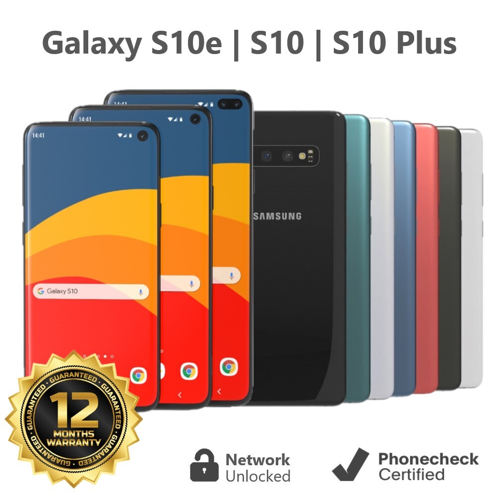 Samsung Galaxy S10 | S10 Plus | S10e – 128GB | 512GB – (Unlocked) – Good