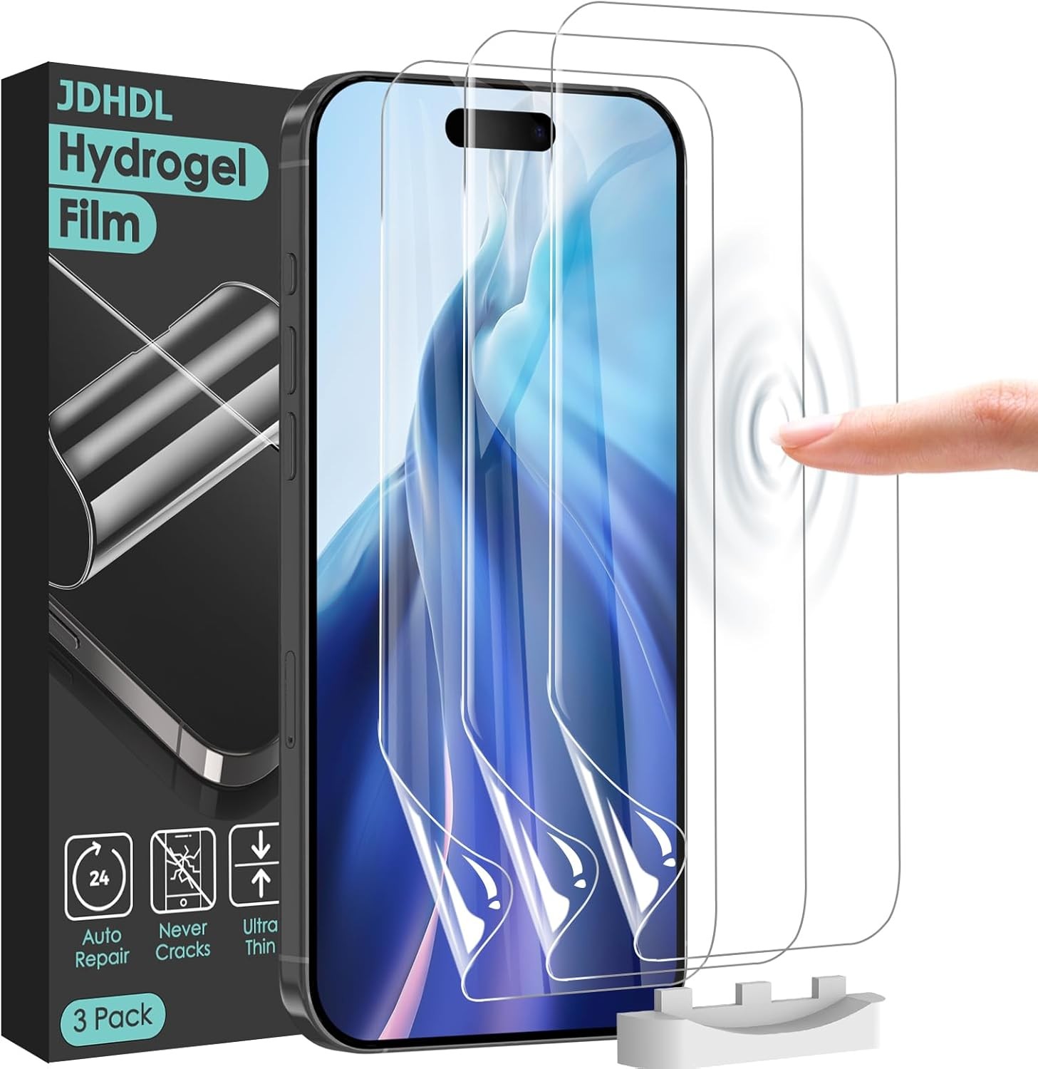 3PCS Flexible Film & Screen Protector for iPhone 17 Pro Max Non-breakable Thin