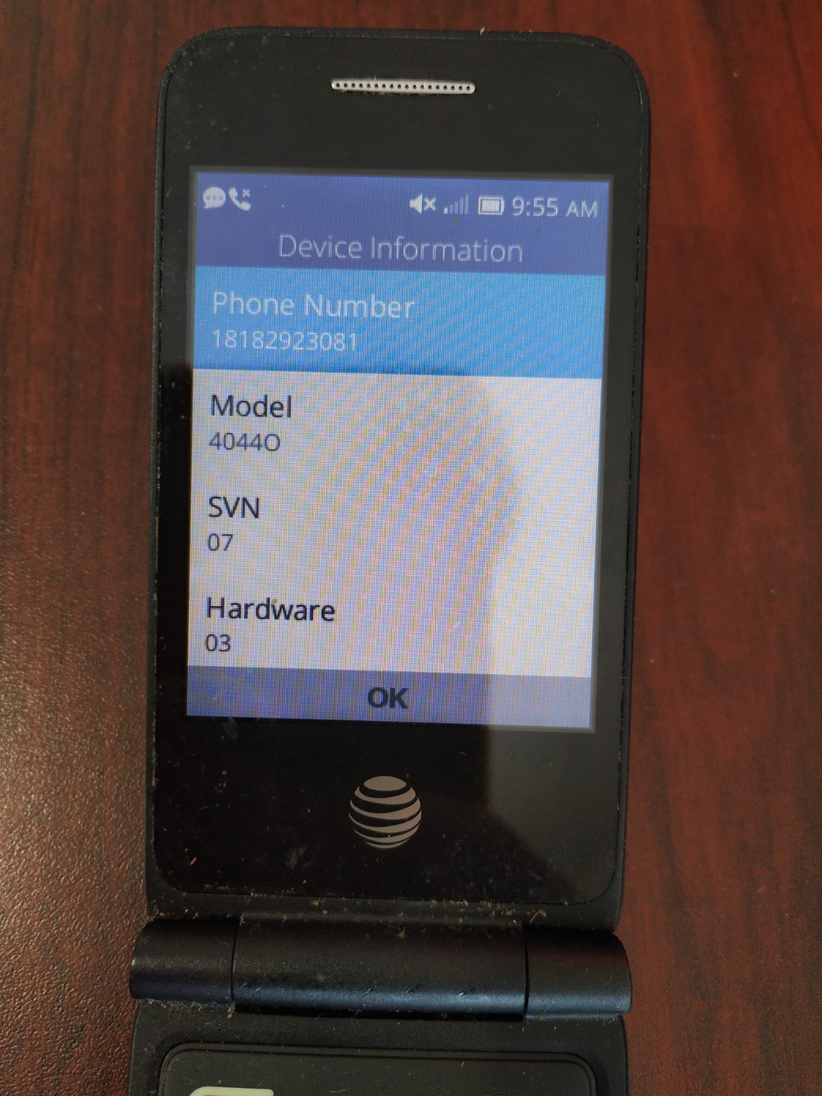 Alcatel 4044O 1GB AT&T Flip Cell Phone Works Great (Big Buttons)