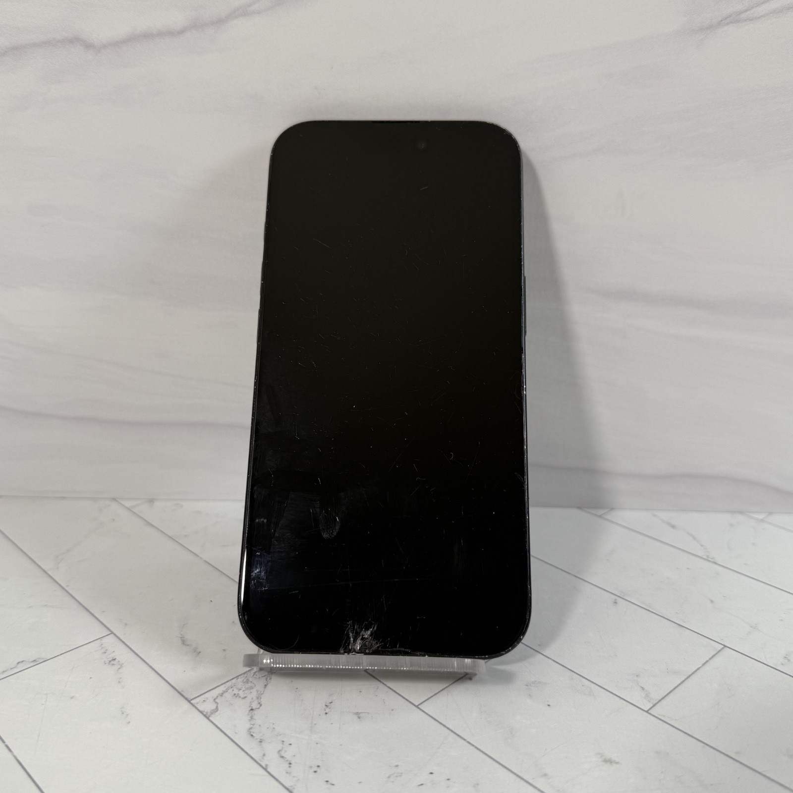 Cracked Screen LCD Apple iPhone 16 128 GB Black T-Mobile Only #A79