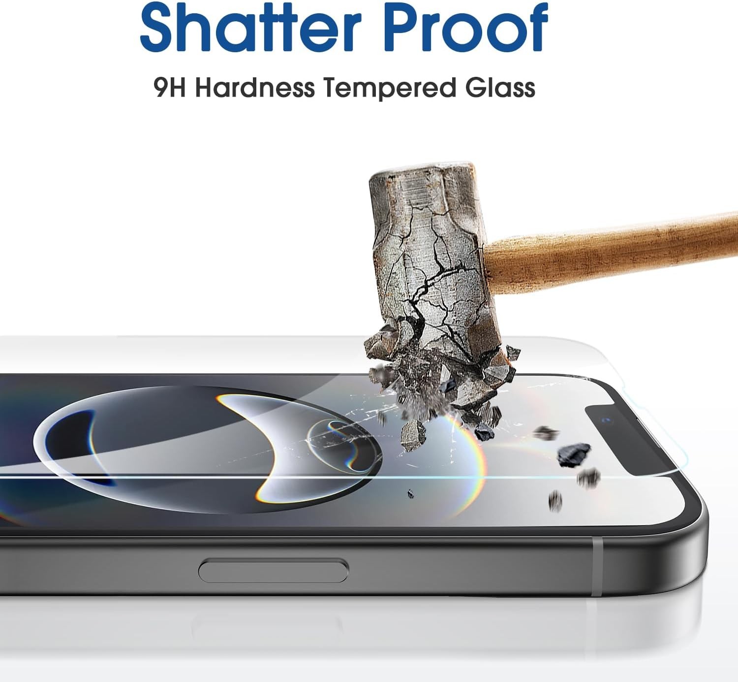 2PCS Screen Protector & Camera Lens Protector for iPhone 16e 6.1 Inch Anti Scrat