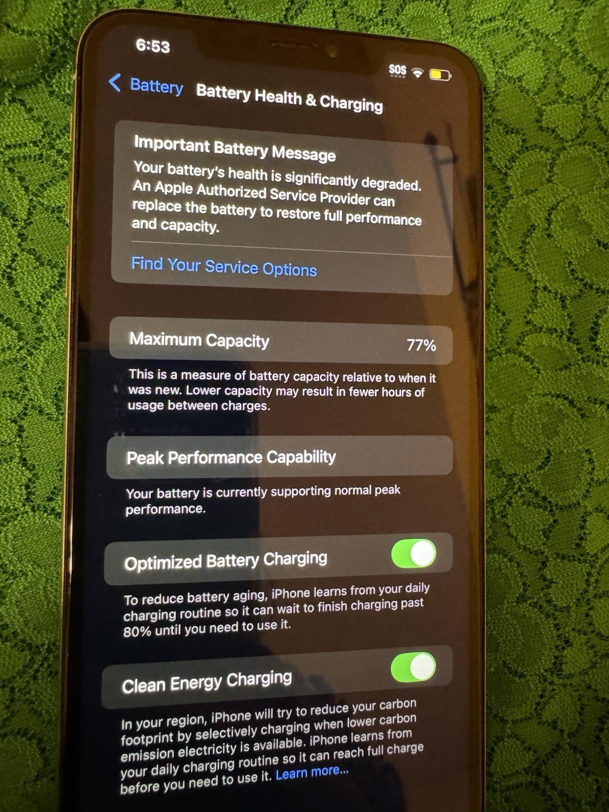 Apple iPhone XS Max Smartphone 256GB Unlocked Silver/White