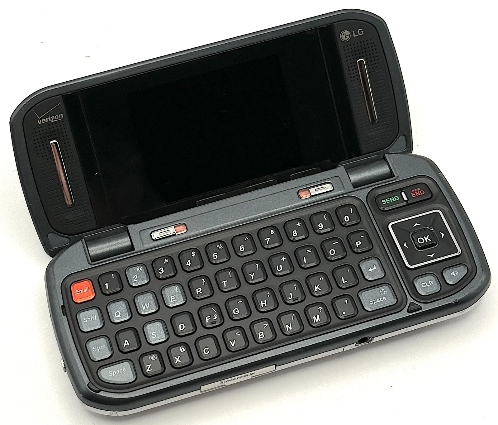 Vintage LG enV Envy VX9900 Silver CDMA Verizon QWERTY Cell Phone RARE *Tested*
