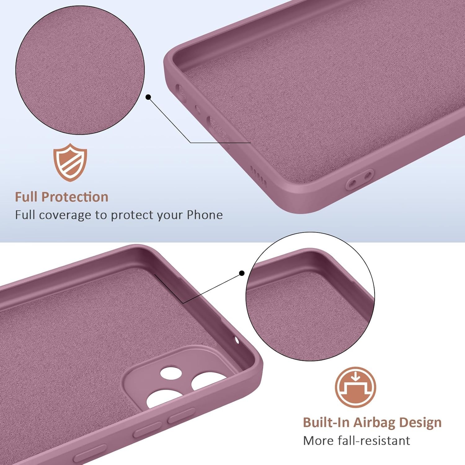 2PCS Soft Silicone Case & Screen Protector for Samsung Galaxy A05 6.7 Inch Shock