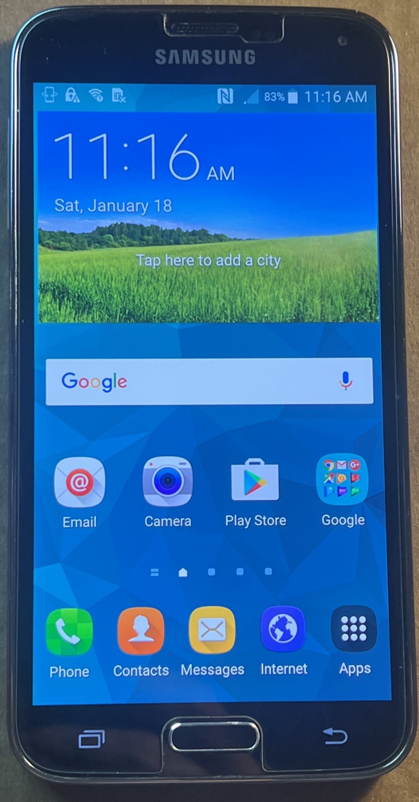 Samsung Galaxy S5, SM-G900A, Black, 16GB, AT&T, Android, Reset, Tested, 👀 Info