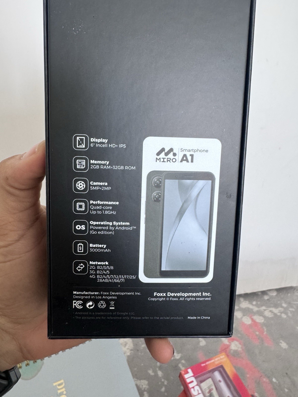 MIRO A1 Blue 32GB 2GB RAM 6in Android Go Quad-Core Dual Rear Camera GPS