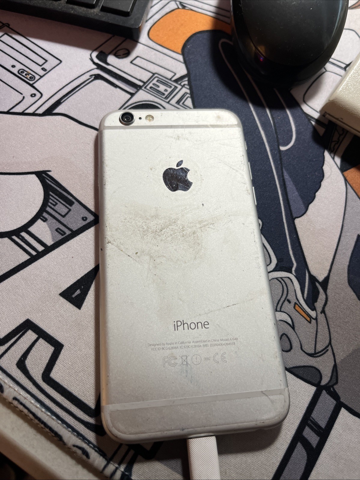 Apple iPhone 6 Silver A1549 Works Unlocked