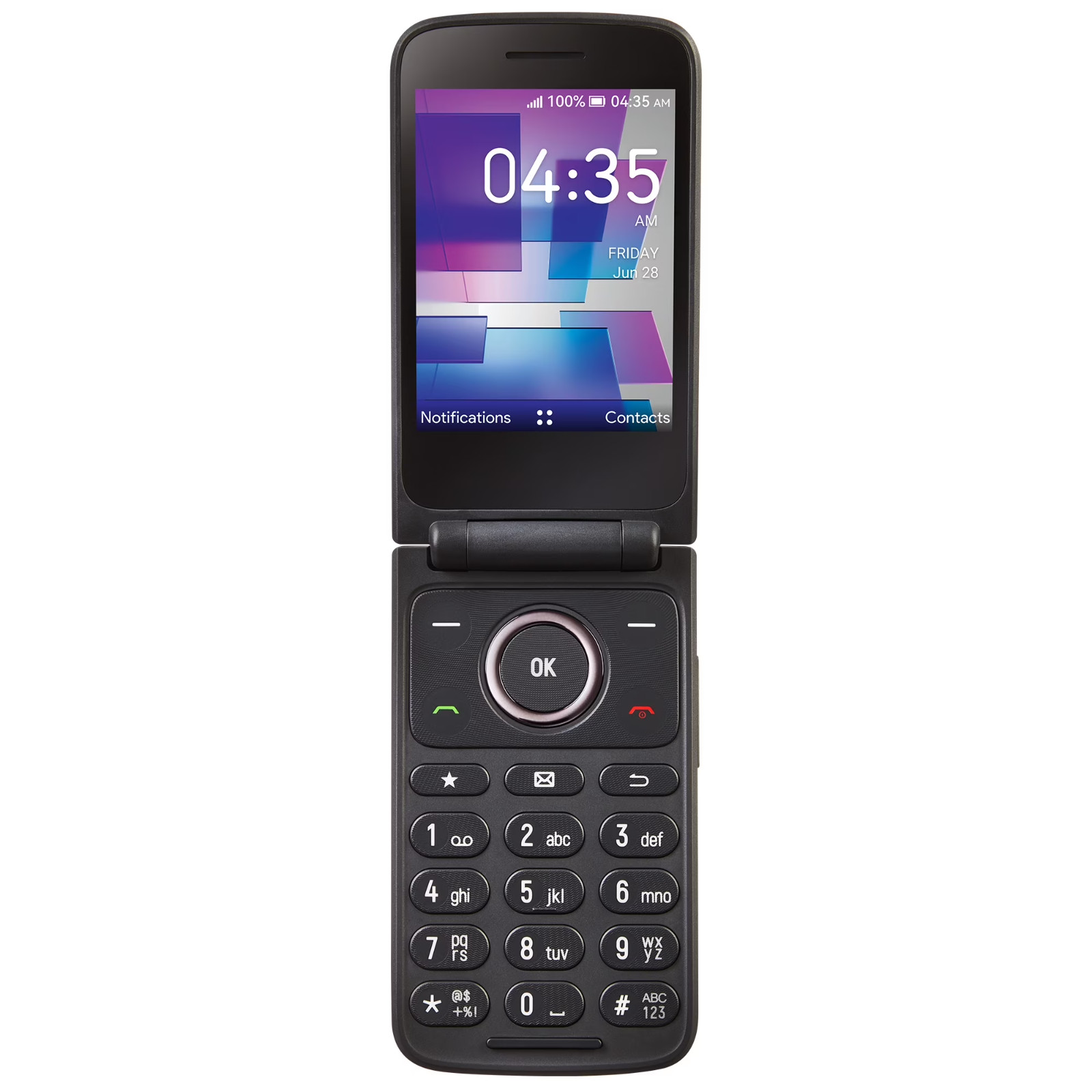 TCL Flip 3 Tracfone – New Sealed – 4G LTE Flip Phone – Model T435D – Gray