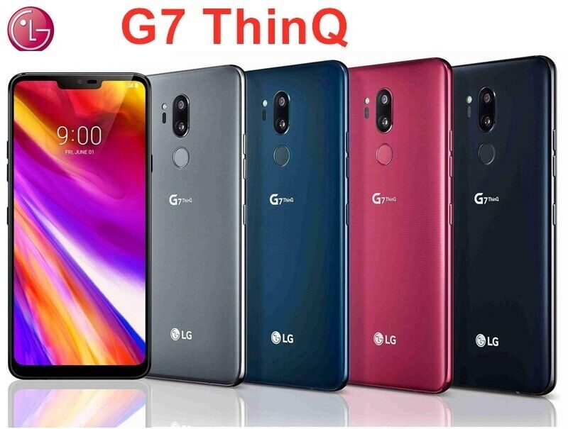 LG G7 ThinQ G710VM Fingerprint 64GB+4GB Unlocked 6.1″ LTE Smartphone- New Sealed
