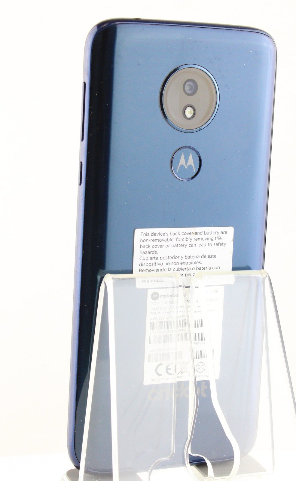 Motorola Moto G7 Power XT1955-5 Cricket 32GB Blue Good Shape