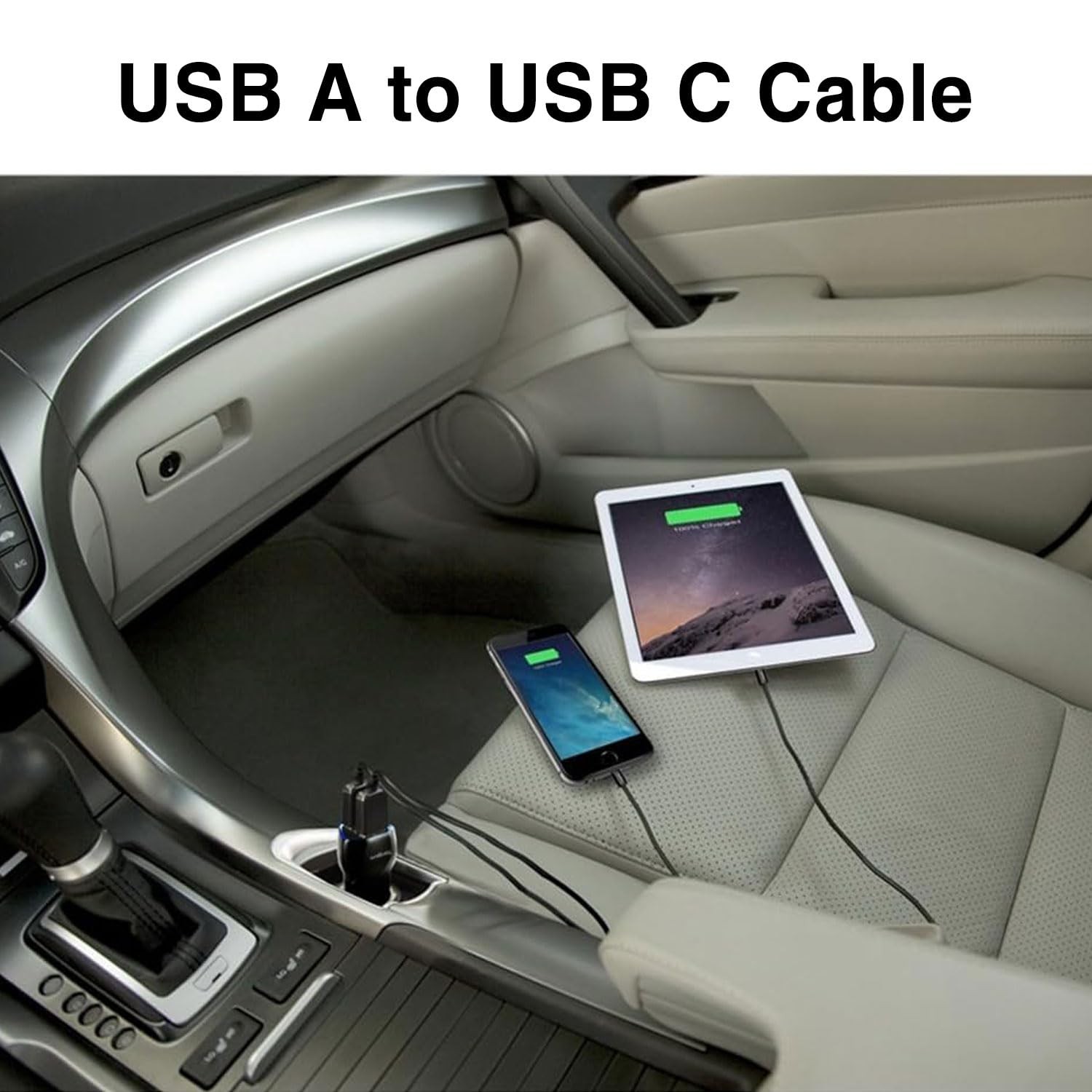 USB A to USB C Fast Charger Adapter for iPhone 17, Samsung Galaxy S25 Ultra