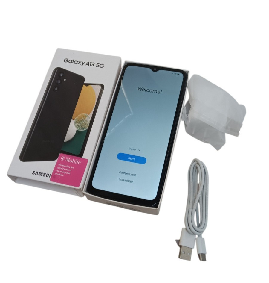 Samsung Galaxy A13 5G SM-A136U1 64GB T-Mobile Black With Original Box Tested