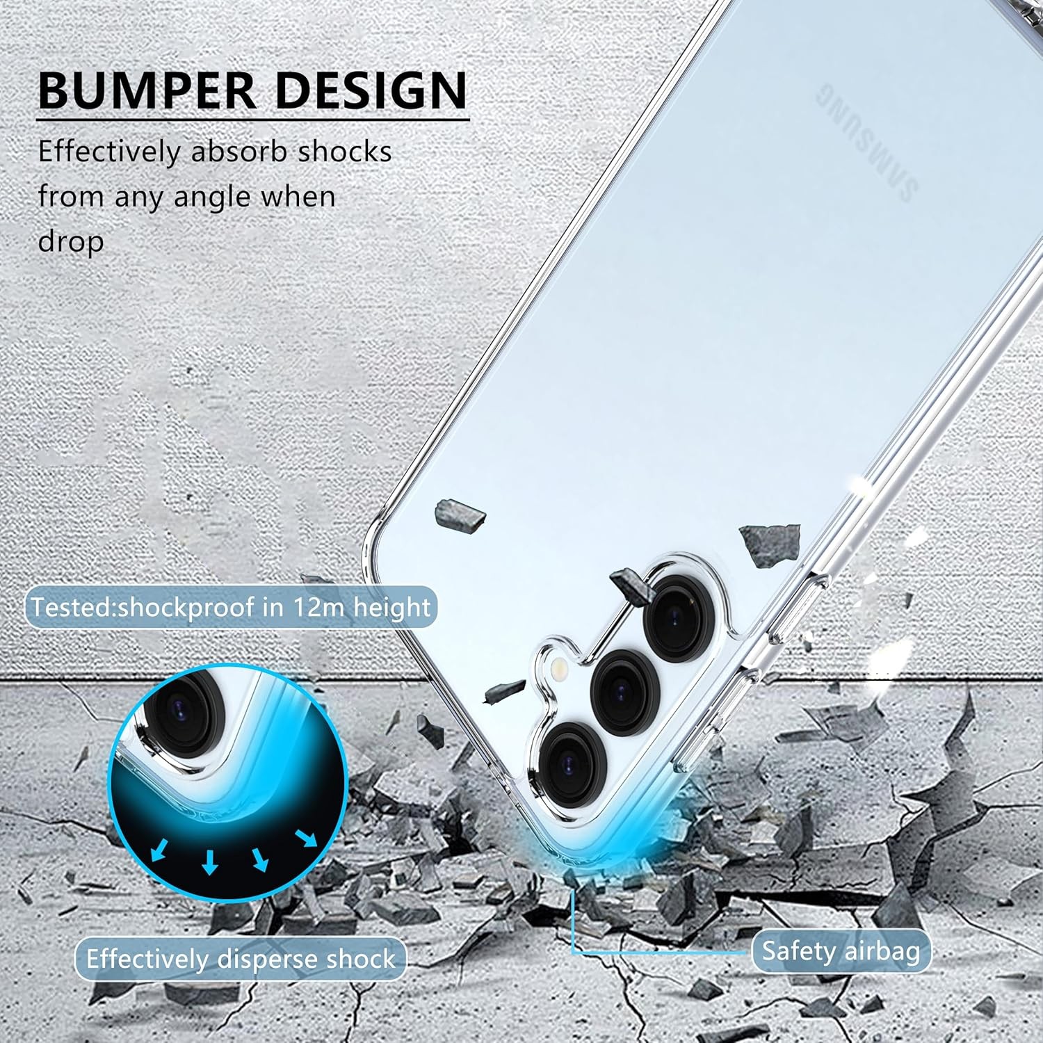 Clear Case for Samsung Galaxy S26 with 2 Pack Screen Protector Tempered Glass