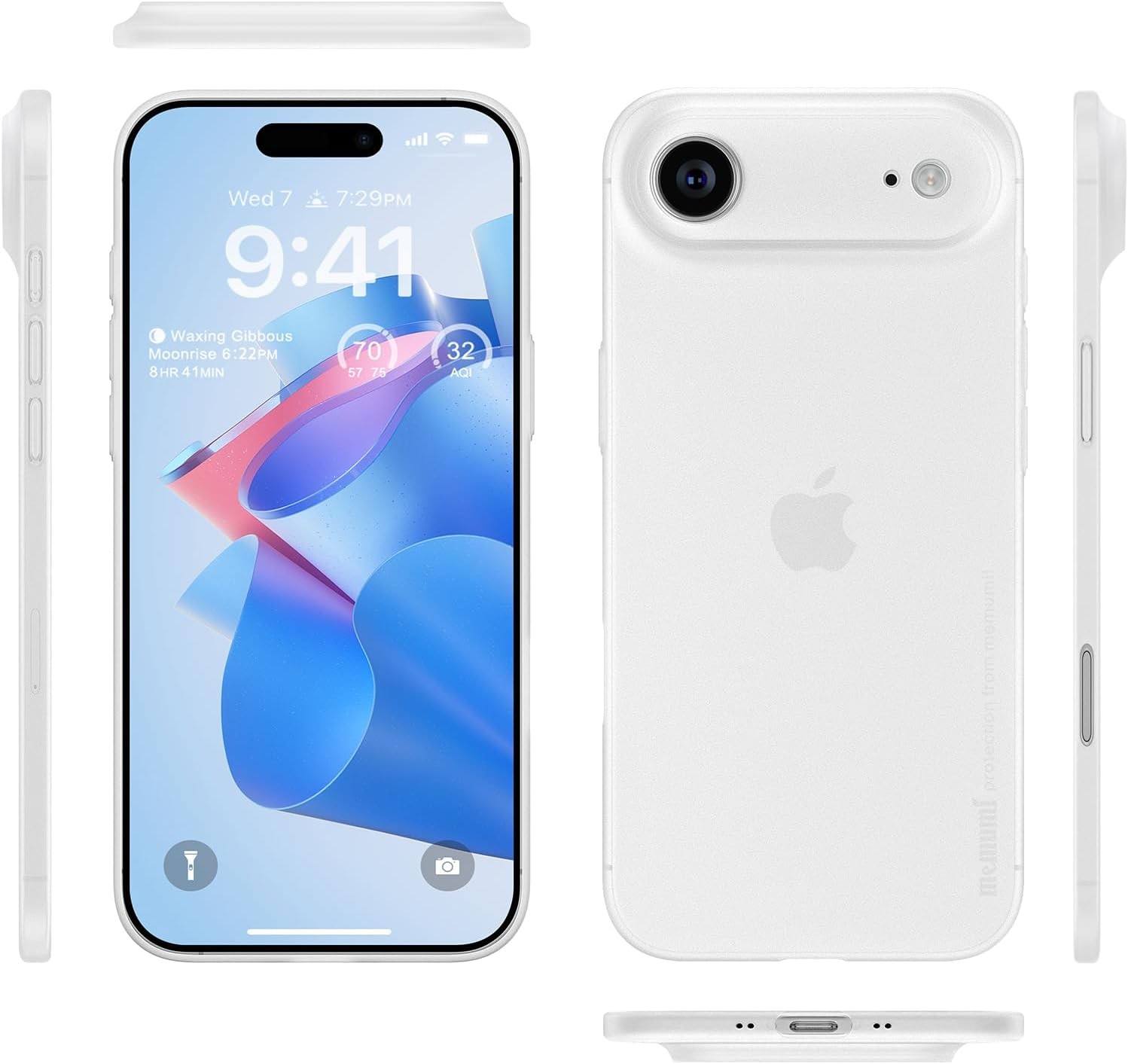 Ultra Thin 0.3mm Matte Hard Case for iPhone 17 Air – Lightweight, Camera Protect