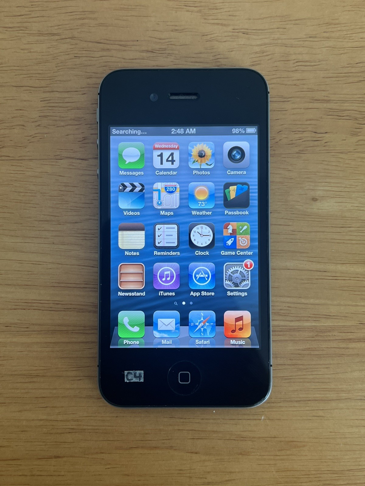 Apple iPhone 4s – 16GB – Black (AT&T) w/ iOS 6.1.3 Model A1387 *g8m*